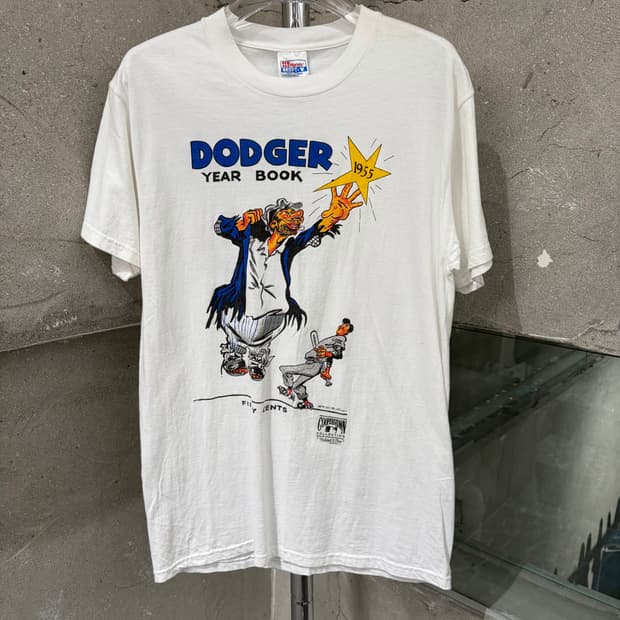 00s 헤인즈 Dodger Year Book 그래픽 티셔츠