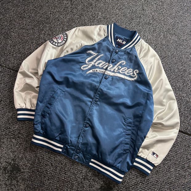 MLB 뉴욕양키스 올드스쿨 사틴 바시티 자켓 3058