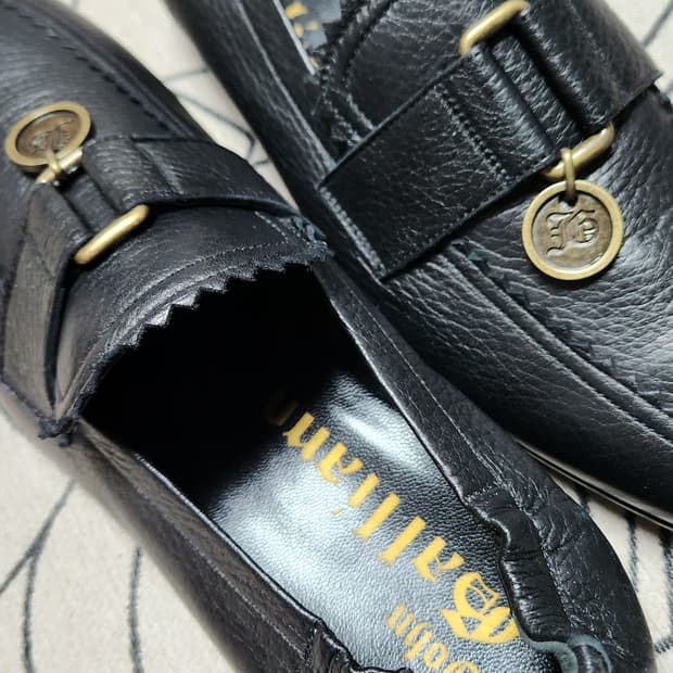 존갈리아노 남성  나파가죽 로퍼 40사이즈 255