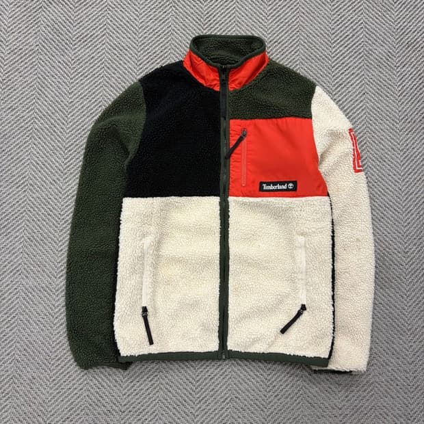 팀버랜드 배색 플리스 자켓 v2489
