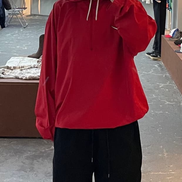 나이키 90s 올드스쿨 레드 아노락 바람막이 H1361