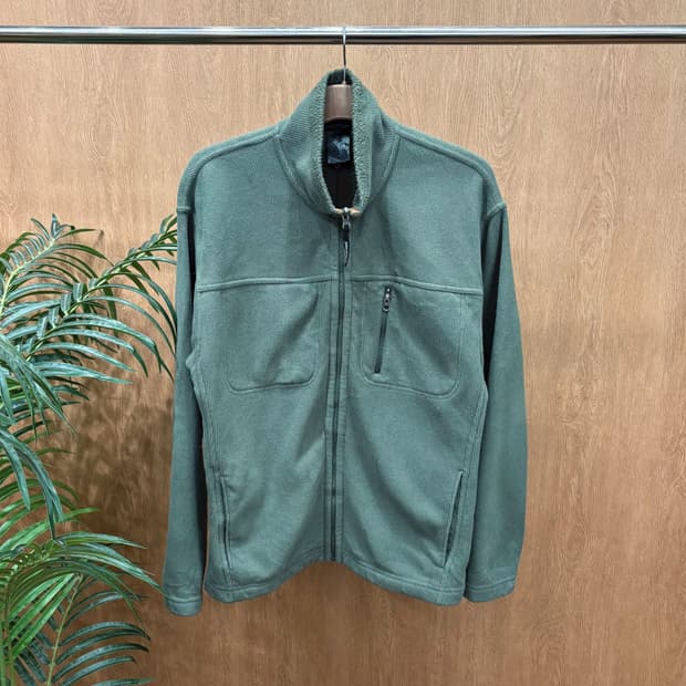 파타고니아 하이넥 신칠라 플리스 집업 지퍼 포켓 디테일 레귤러핏 카키