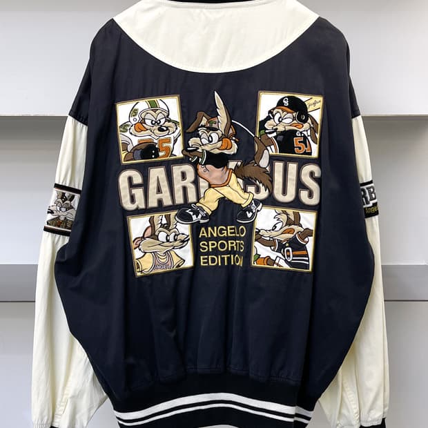 Angelo Garbasus 90s 카툰 베이스볼 자켓