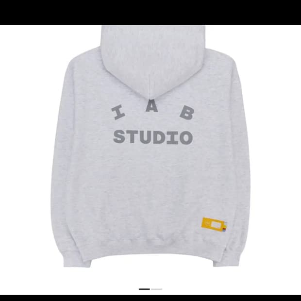 아이앱 라이트그레이 후드티 s