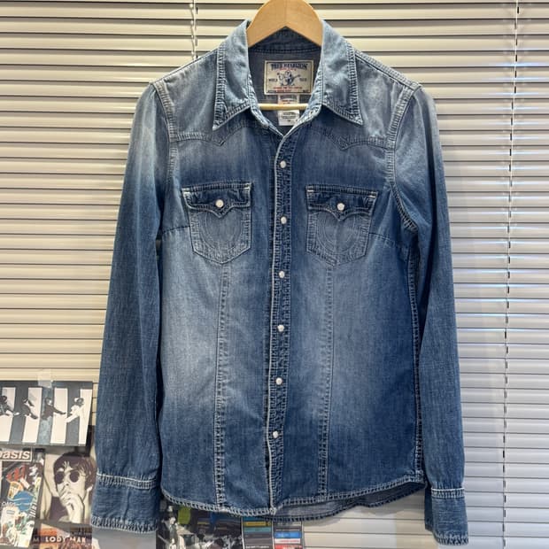 트루릴리전 웨스턴 데님셔츠(T45)