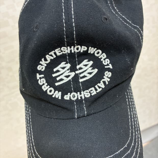 다다이즘 워스트스케이트샵 캡 블랙