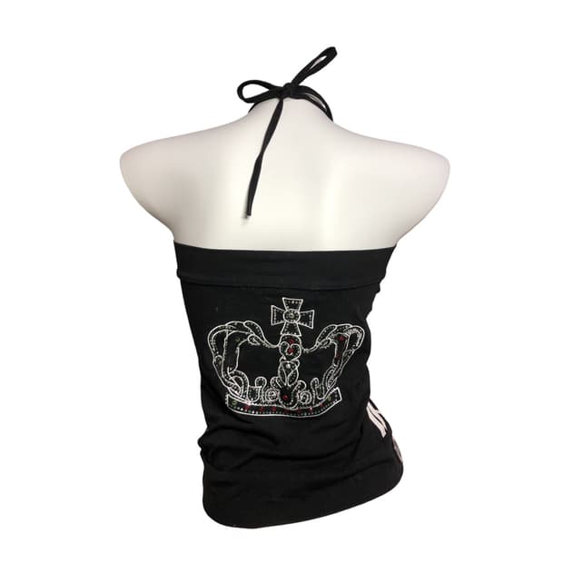 black cubic crown top