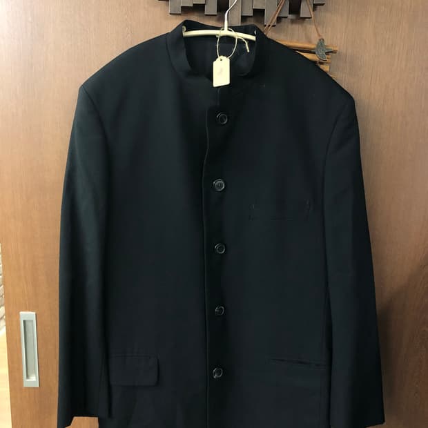 Issey miyake 스탠드 카라 블레이저 S