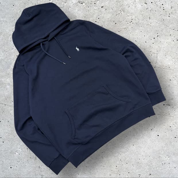 [XL] 폴로 랄프로렌 신형 큐알 네이비 후드티 C370