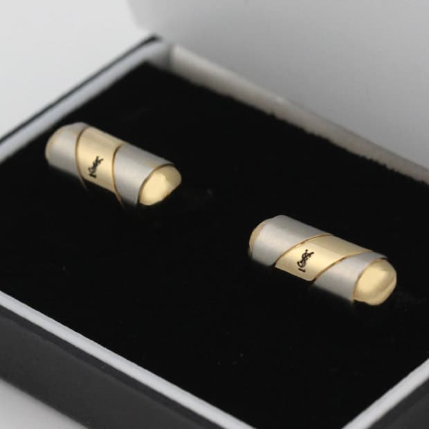 입생로랑 A등급 남자 명품 커프스 빈티지