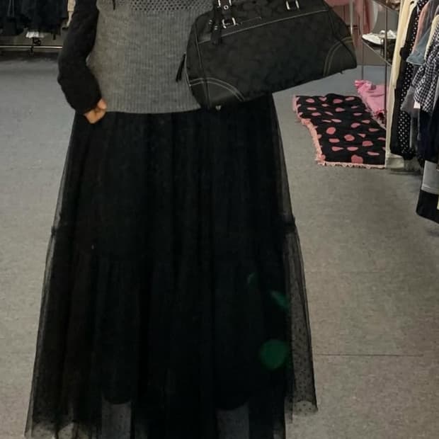 그레이 리본니트