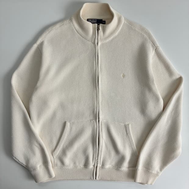 Polo 폴로 랄프로렌 크림아이보리 집업 가디건