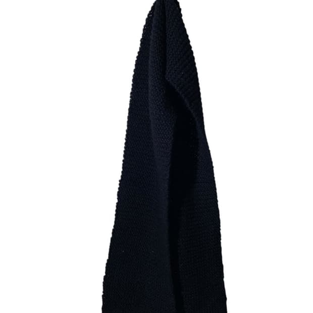 빈티지 블랙 머플러