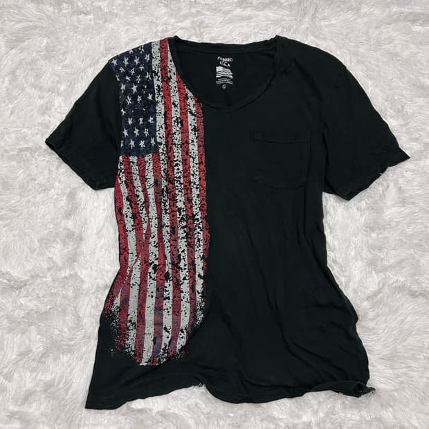 American flag tee