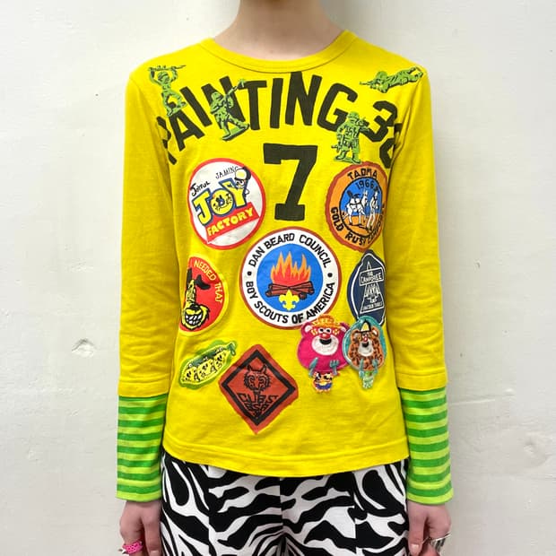 Jam Yellow Wappen Stripe Long Sleeve 