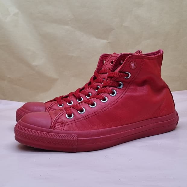 컨버스 척테일러 레더 레드 하이탑 250