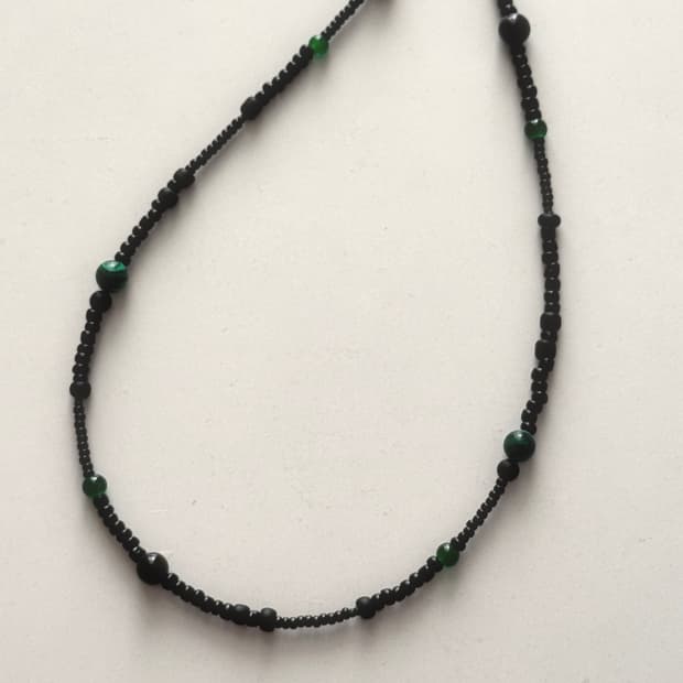 핸드메이드 비즈목걸이