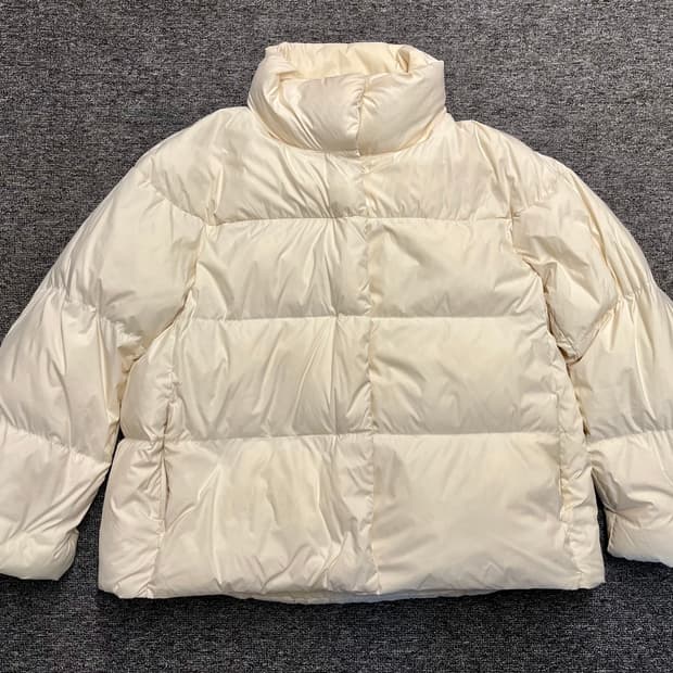[55] 유니클로 아이보리 다운패딩 S 