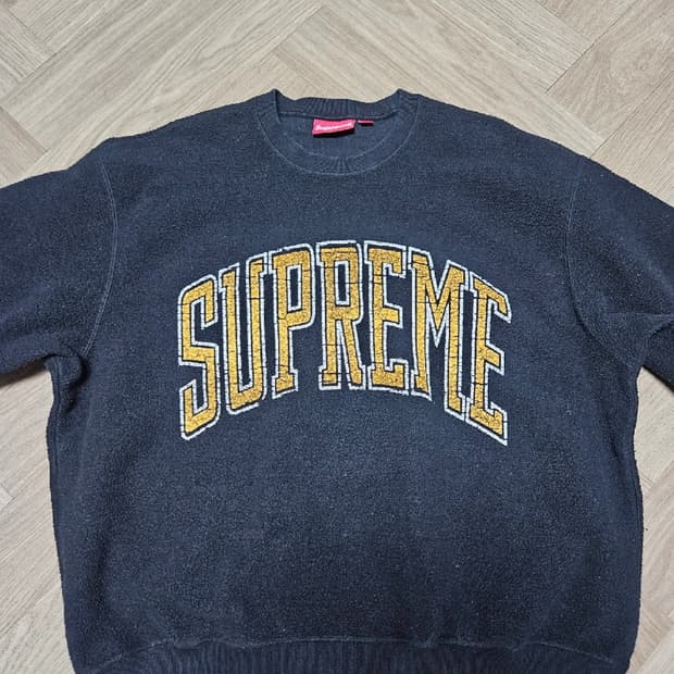 슈프림 인사이드 아웃 크루넥 블랙 L