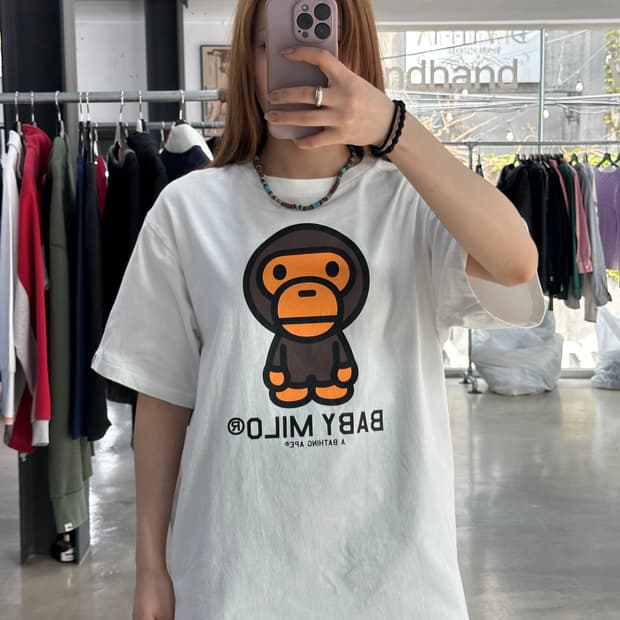 베이프 빅 베이비마일로 반팔티