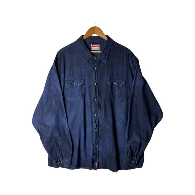 [Wrangler] 렝글러 투포켓 선 블리치드 셔츠