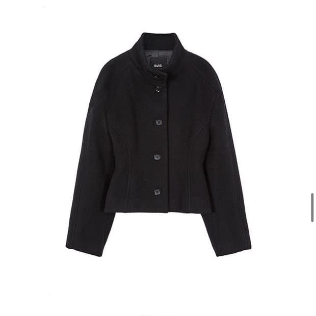 레이브 하이넥 숏 코트 S