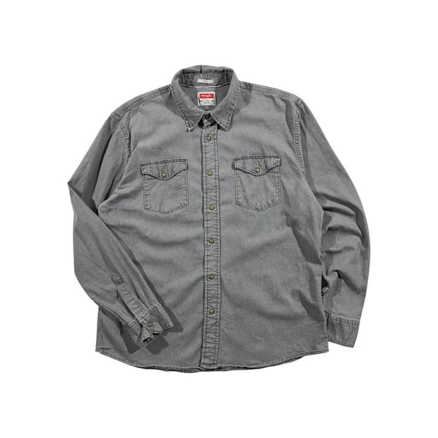 [Wrangler] 랭글러 스냅버튼 투포켓 데님셔츠