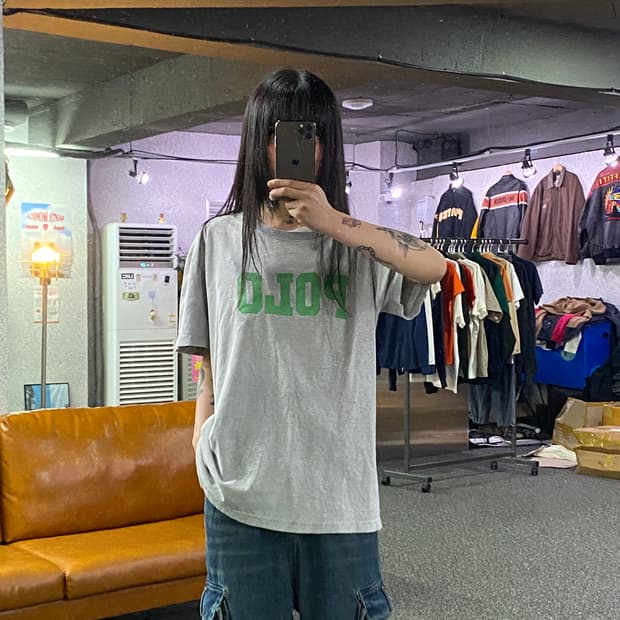 폴로랄프로렌 POLO 프린팅 그레이 반팔B5374