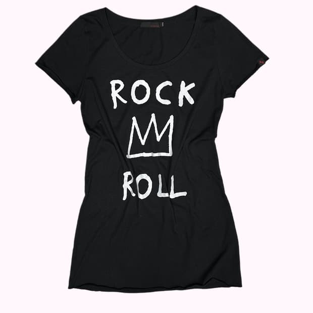 rock n' roll printing t-shirt