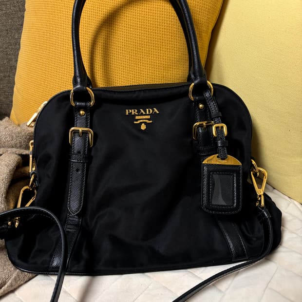 프라다 나일론 핸드 크로스백