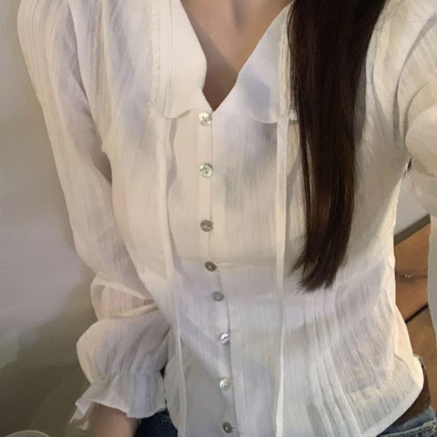 zaenio 제니오 아멜리 타이 블라우스 s