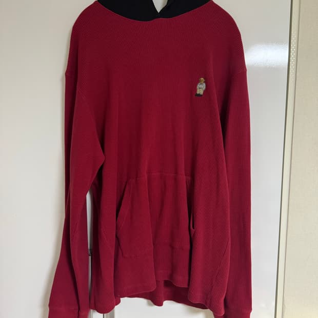 빈티지 폴로 와플니트 후드