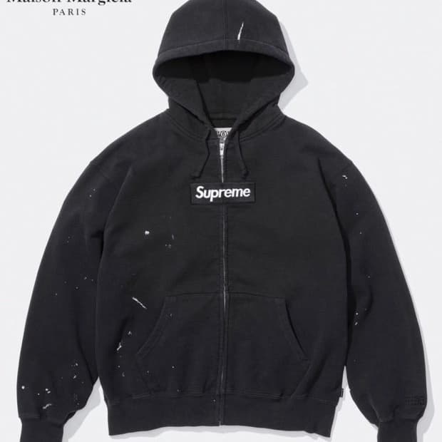 mm6 슈프림 박스로고 후드집업