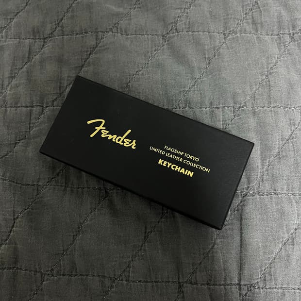 Fender Flagship Tokyo 가죽 키체인 펜더 키링 새상품