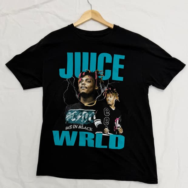 주스 월드 “BACK IN BLACK“ 빈티지 티셔츠 Juice WRLD