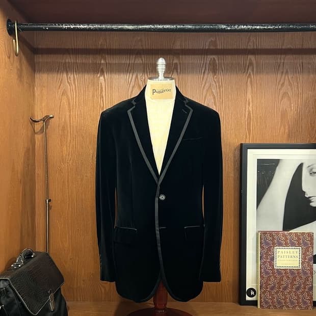 해켓 런던 벨루어 턱시도 자켓