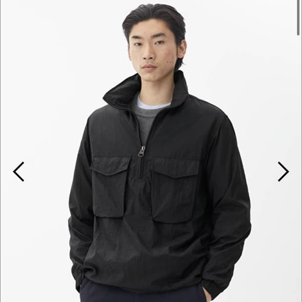 판매)아르켓 아노락 바람막이 블랙 L