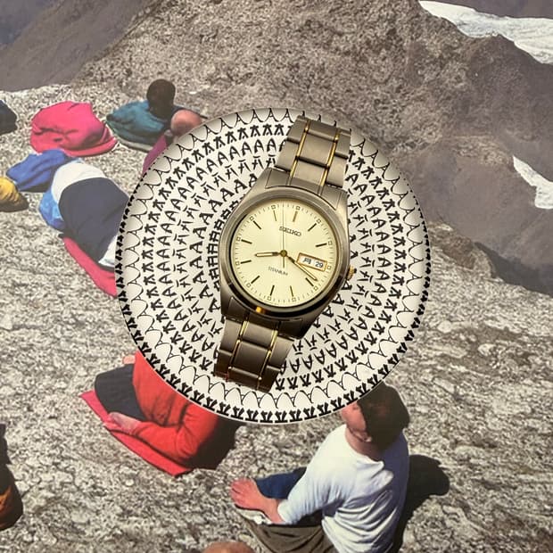 Seiko_Titanium 1995s vintage metal watch