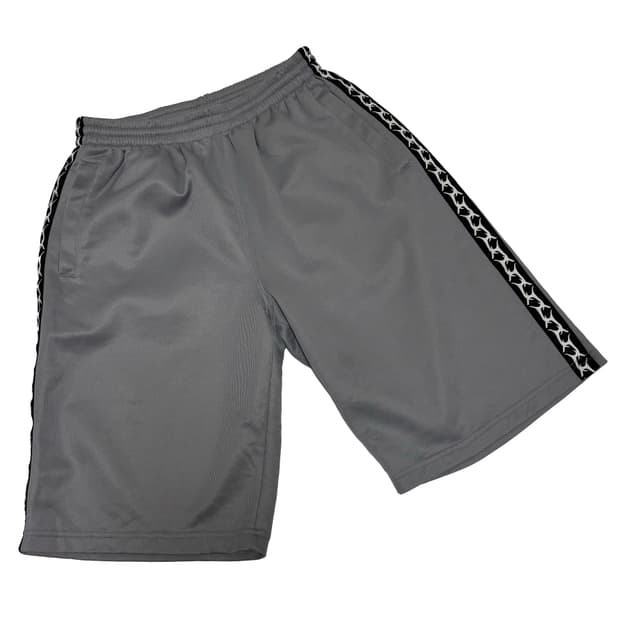 트라이벌 그래픽 사이드 라인 메쉬 쇼츠