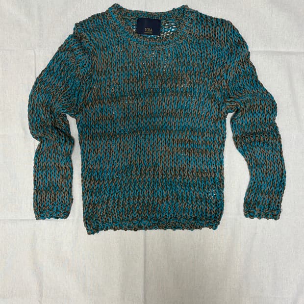 믹스 그물 니트