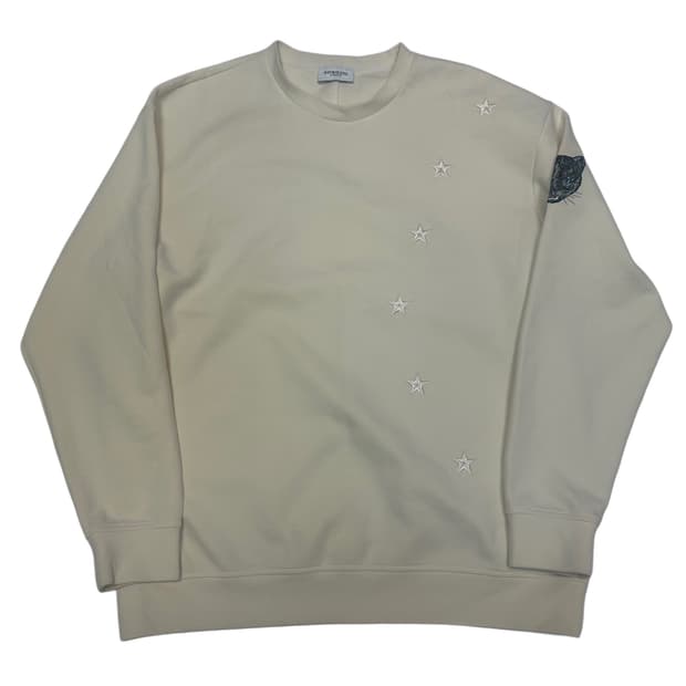 송지오옴므 스타 사이드로고 아이보리맨투맨 100