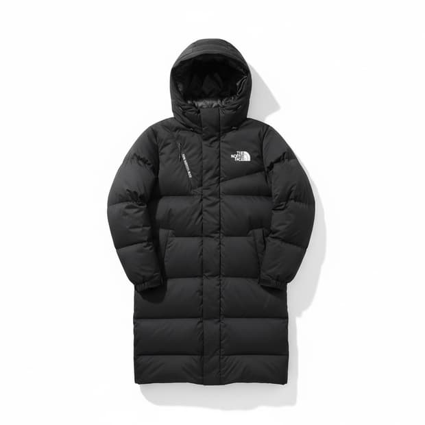 노스페이스 롱패딩 구스다운 XS