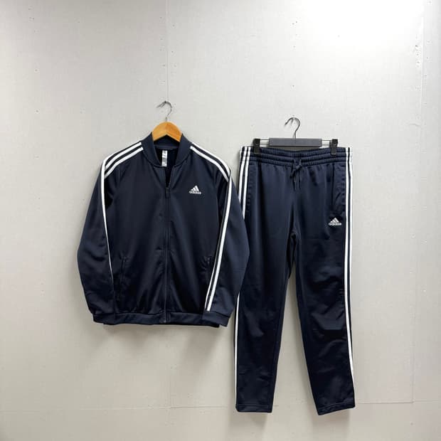 여성 L /  아디다스 3s 네이비 져지 트레이닝 팬츠 세트