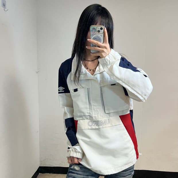 Umbro White Anorak