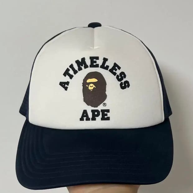 BAPE x JJJJound College Mesh Cap 베이프 메쉬캡