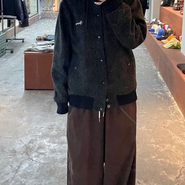 슈프림 헤링본 후드 자켓 H842