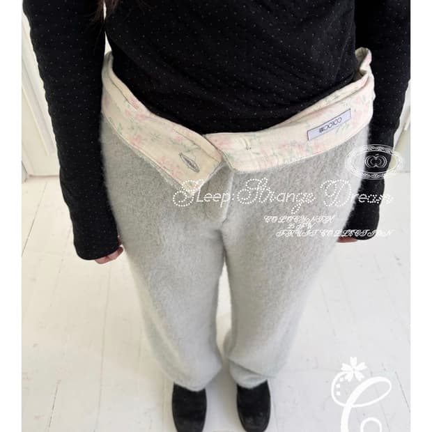 콜로신스 부클팬츠 민트색상