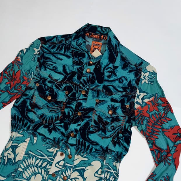 90's 장폴고티에 하와이안 셔츠
