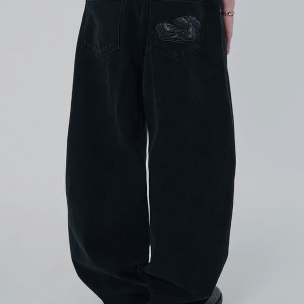 CONTOUR POCKET DENIM [BLACK] - S
