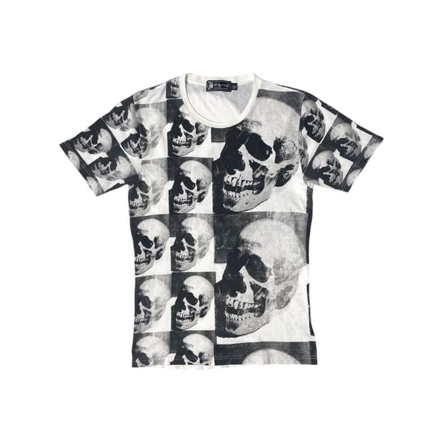 히스테릭 글래머 앤디워홀 스컬 티셔츠